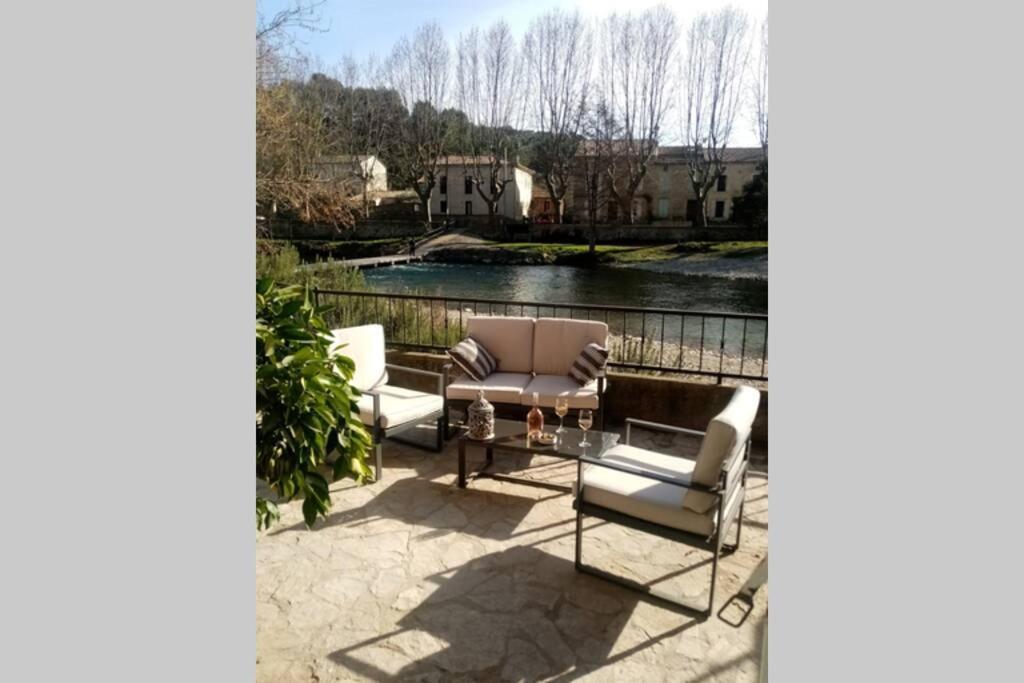 Character Filled House Overlooking The River Cesse Bize-Minervois Bagian luar foto